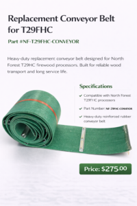 North Forest T29FHC processors Conveyor