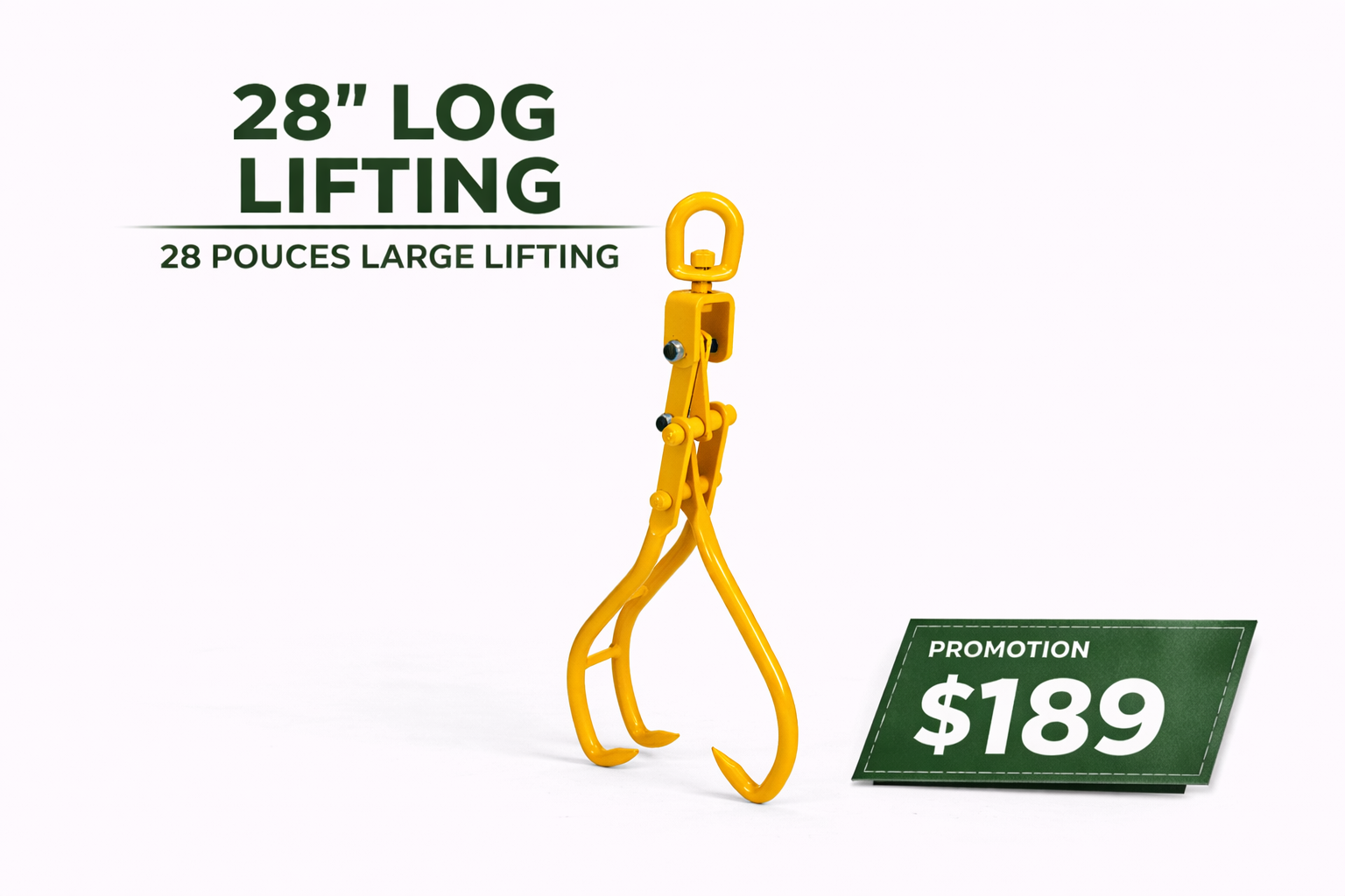 LOG GRAPPLE 28Inch Grappin forestier