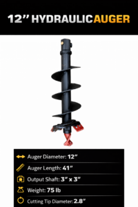 Auger Mini Excavator 30MM PINS
