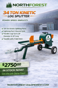 K34T 34-Ton Kinetic Log Splitter
