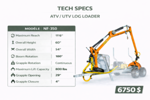 LOG LOADER NF350L Hydraulic Log Loader NF350L