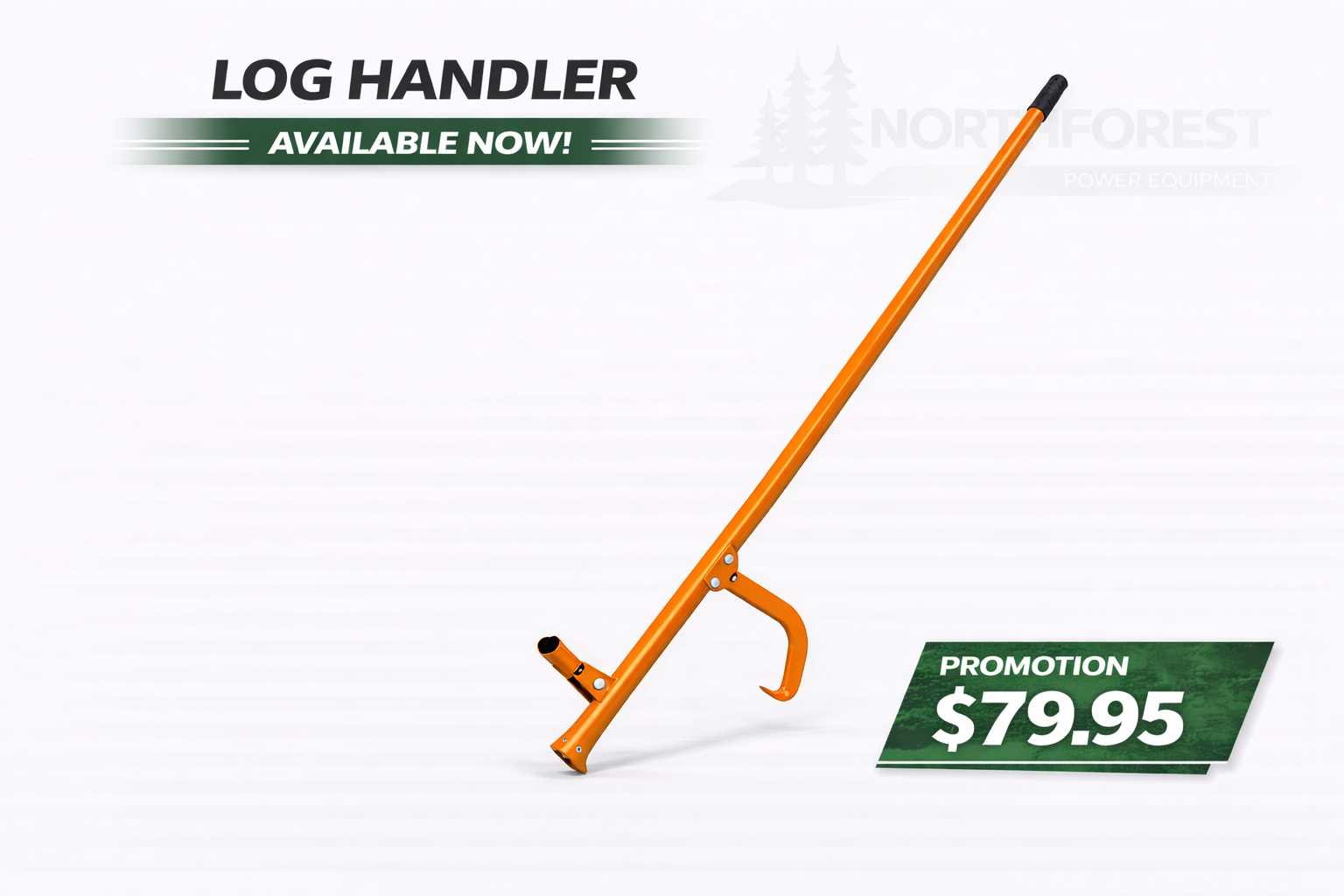 Cant Hook Tool, 59 in, Heavy Duty Steel Log Roller