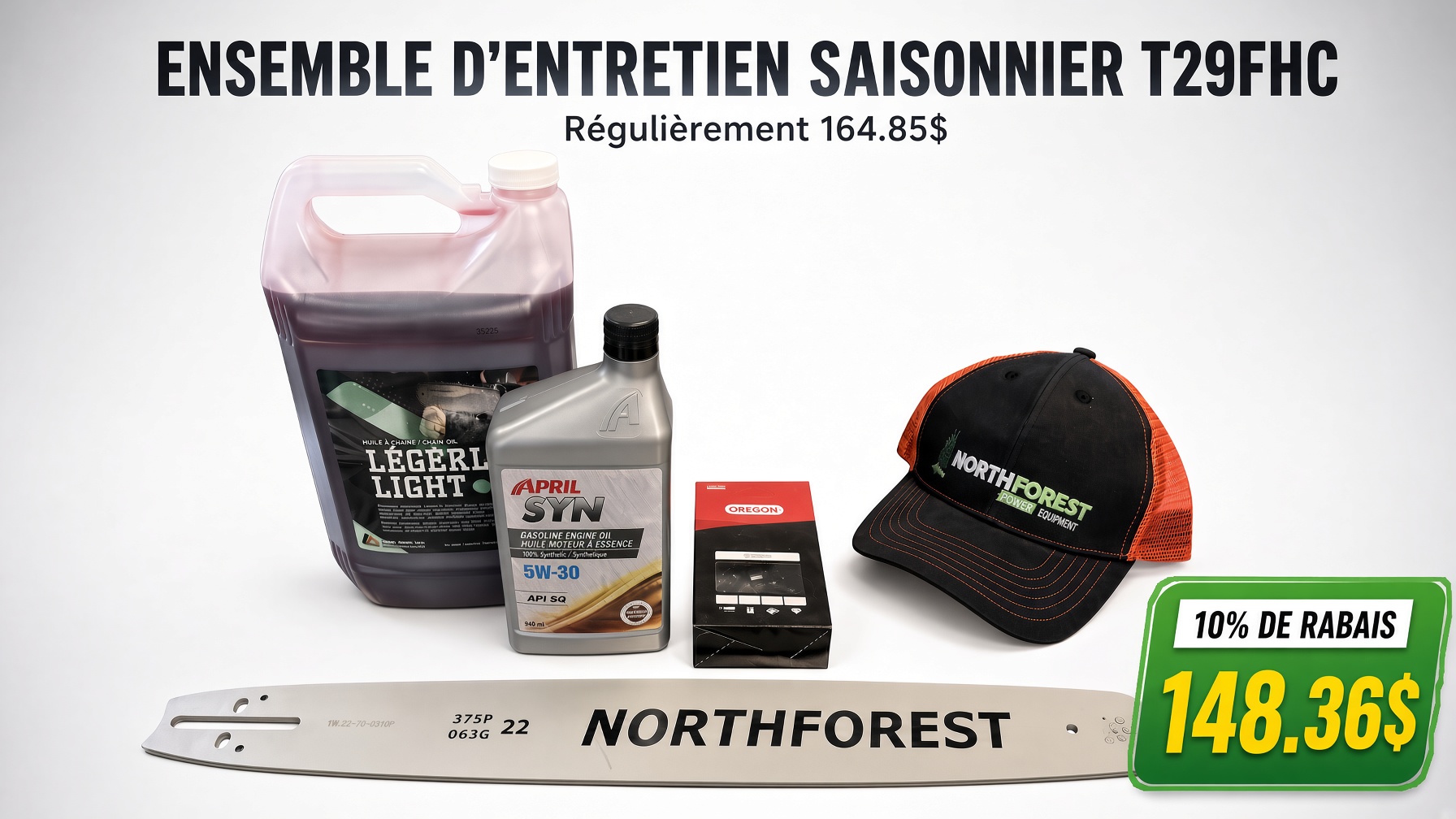 NorthForest Power Equipement Processeur a bois T29FHC kit saisonier